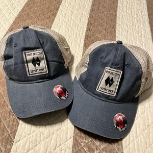 NWT Vital Hat Co. Trucker Hats with built in sunglass holder